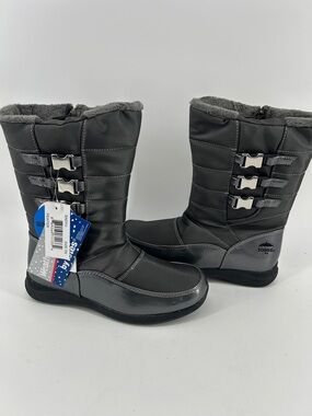 TOTES Thermolite Core Waterproof Boots Women's Size 7 NWT Color Pewter